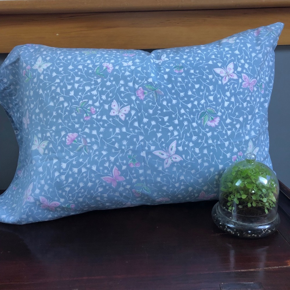 Vintage Butterly & Flowers Pillowcase